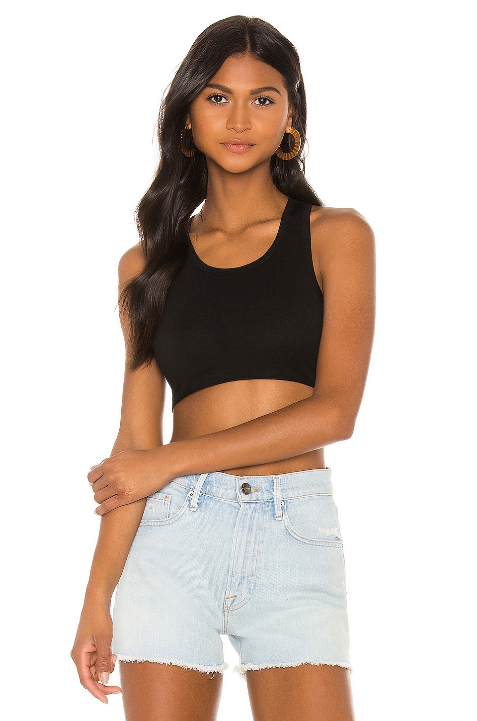 view 1 of 4 Kenny Super Crop Tank in Black