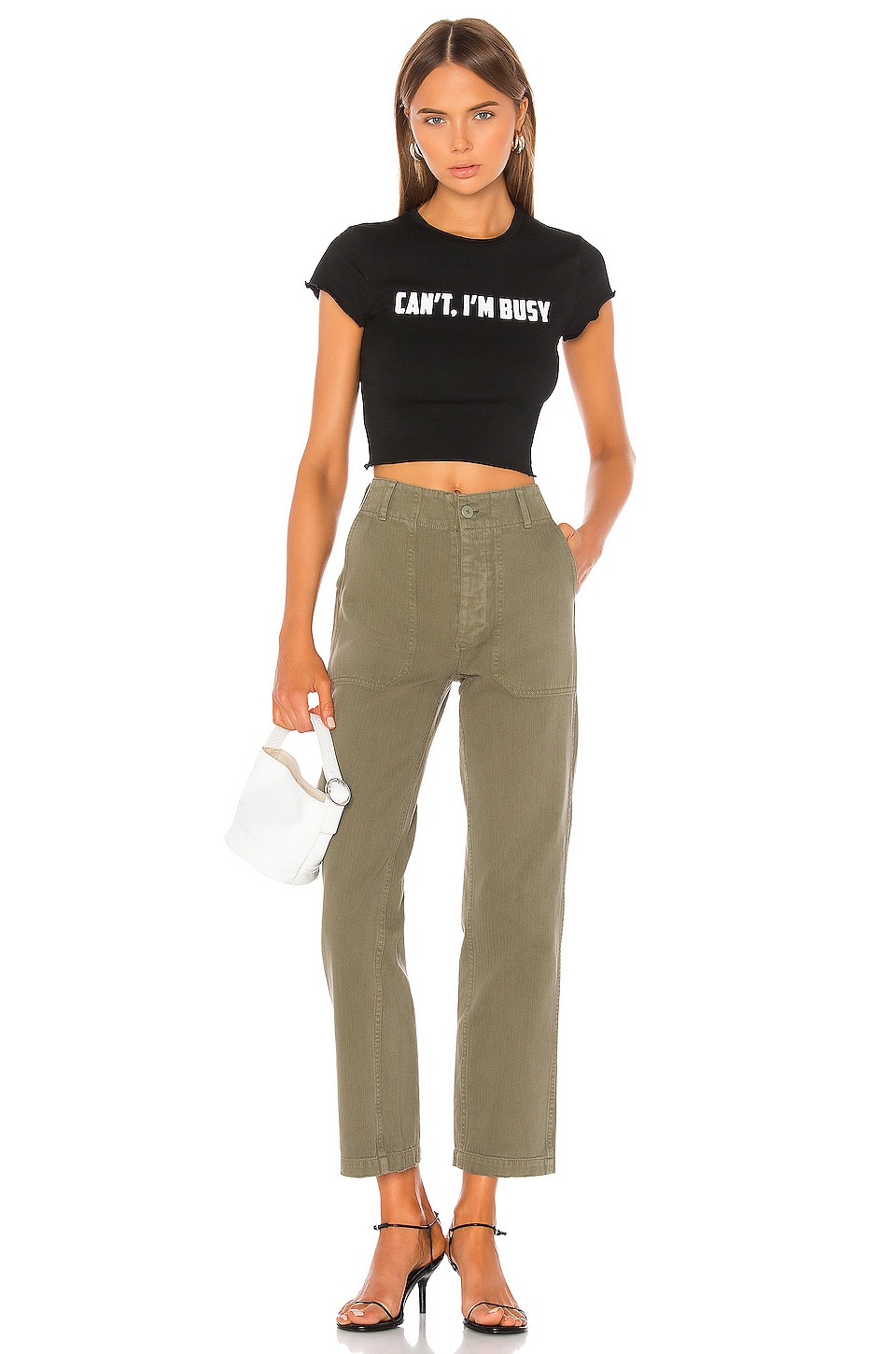 superdown Jen Lettuce Baby Tee in Black | REVOLVE