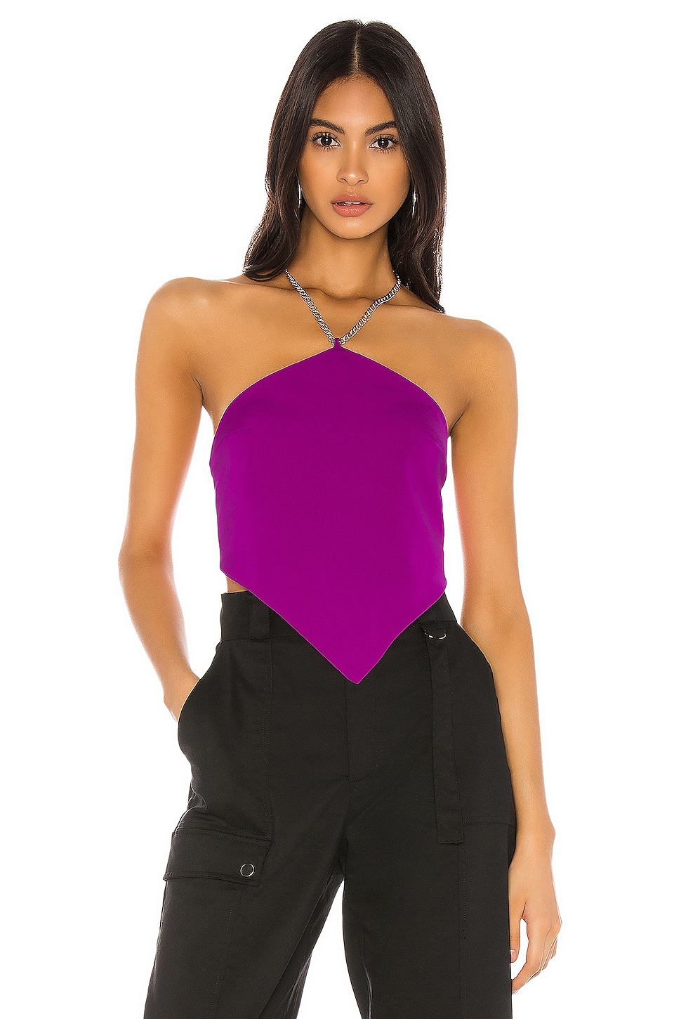 superdown Adonia Halter Top in Purple 