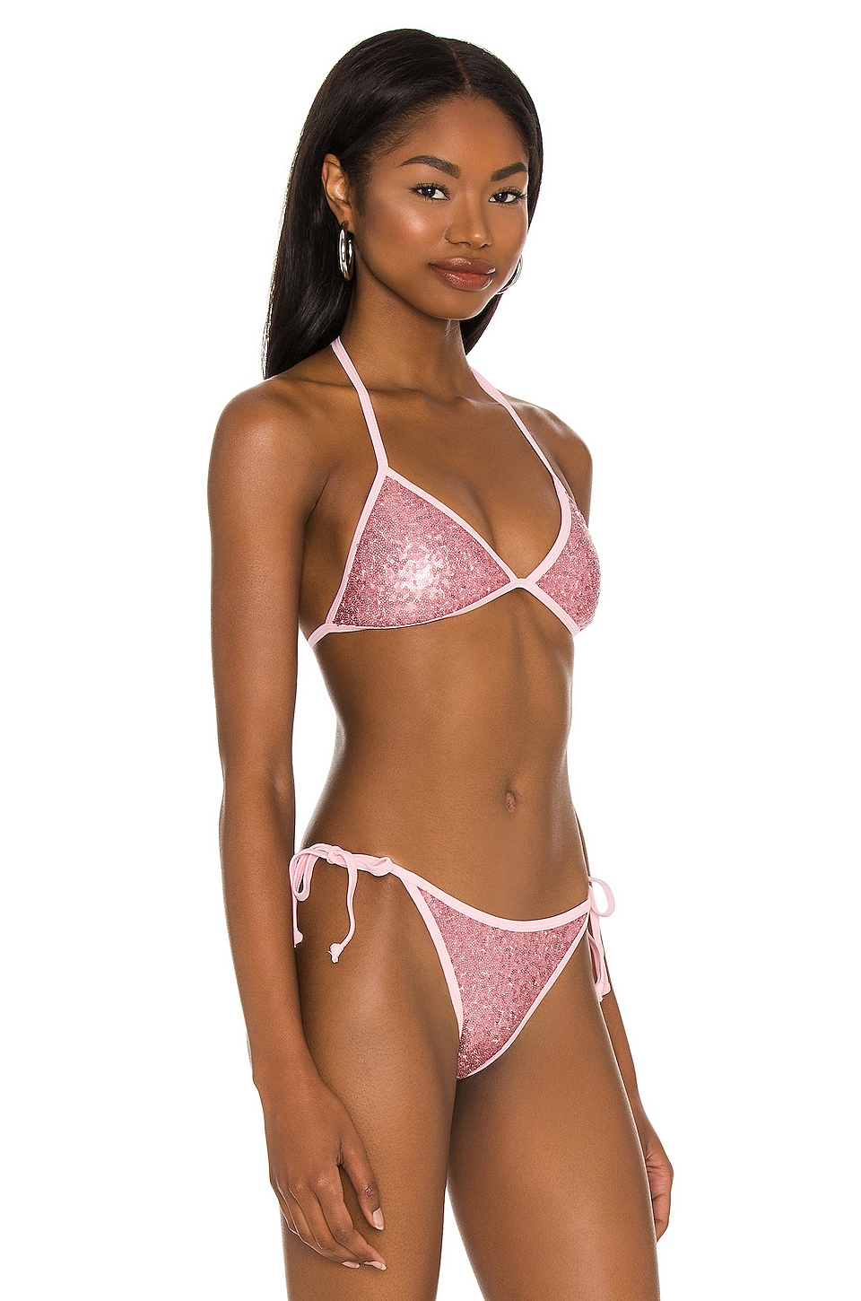 sequin bikini top