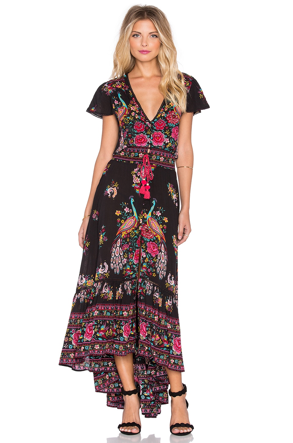 Spell & The Gypsy Collective Hotel Paradiso Maxi Dress in Jet | REVOLVE