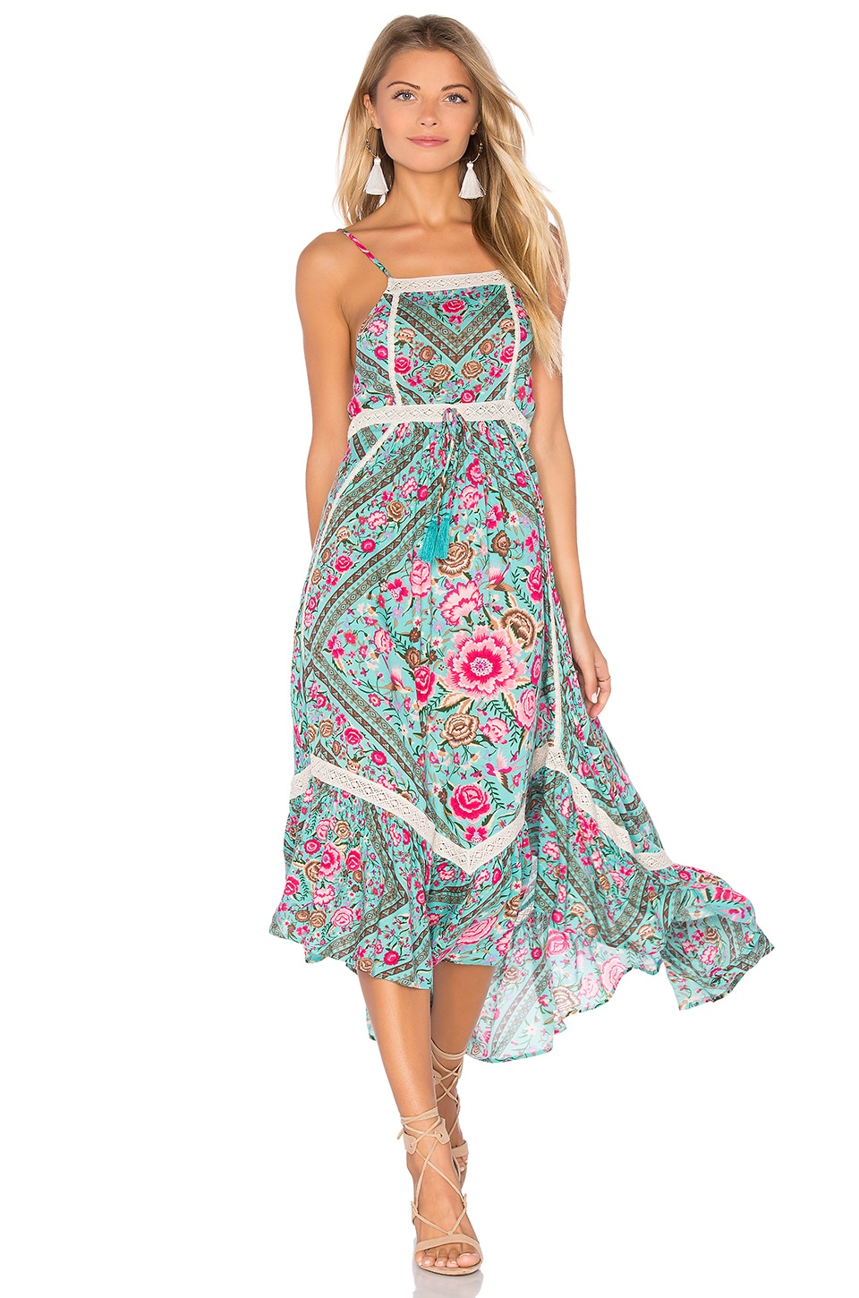 spell babushka midi dress