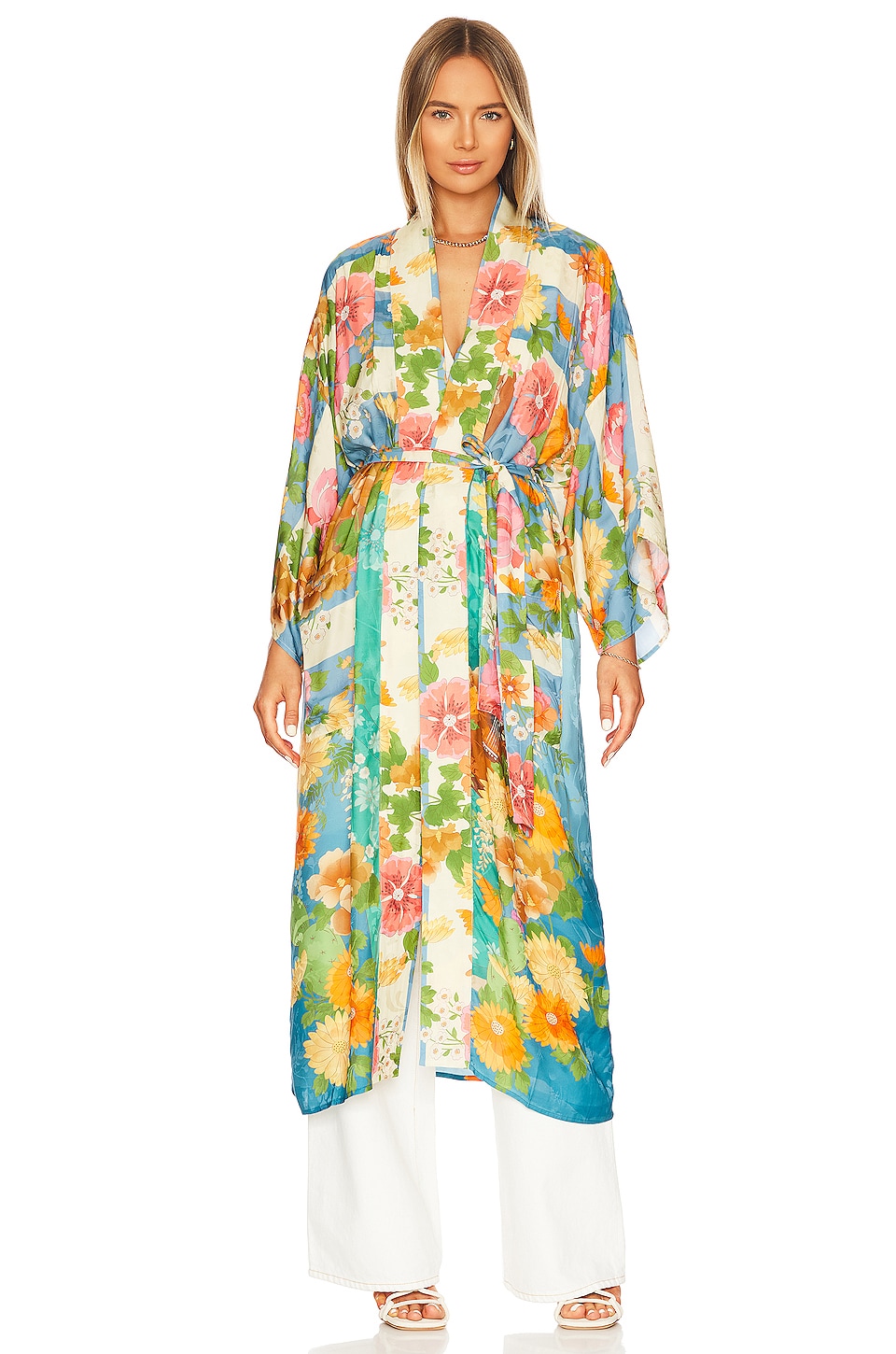 SPELL Carrie Robe in Blue | REVOLVE