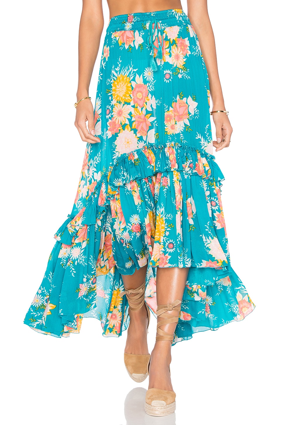 Spell & The Gypsy Collective Jagger Maxi Skirt in Teal | REVOLVE