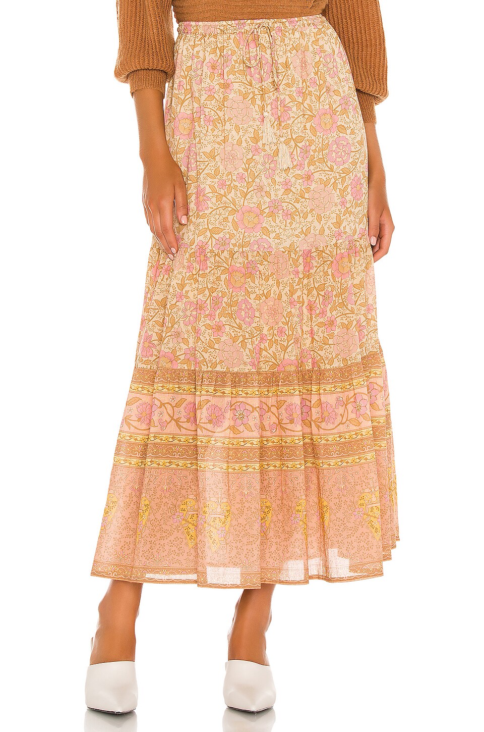 mid length boho skirts