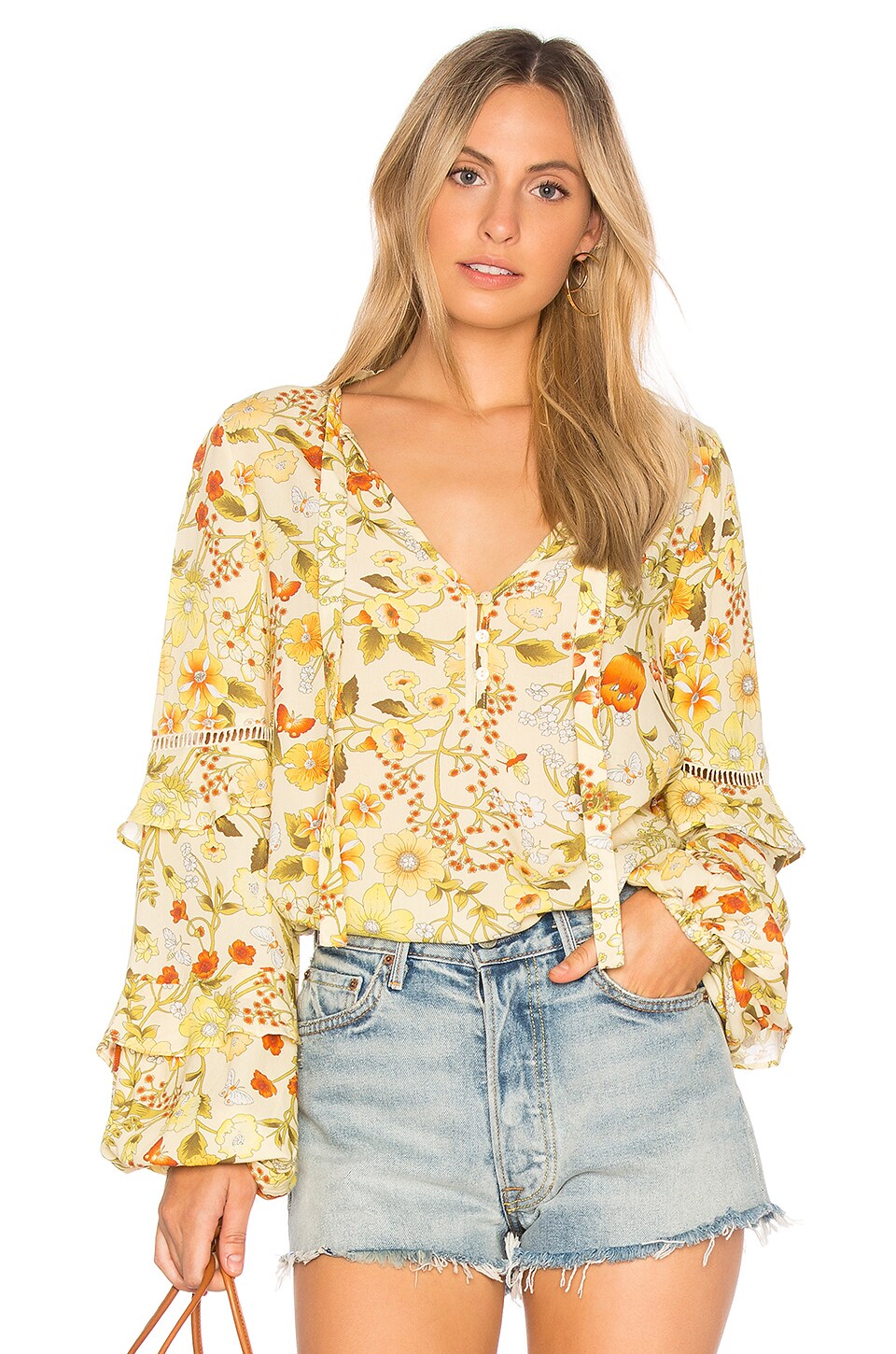 SPELL Sayulita Blouse in Sunflower | REVOLVE