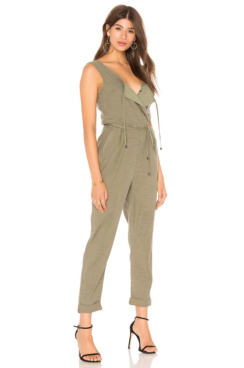 Splendid Arabesque Jumpsuit in Antique Military Olive