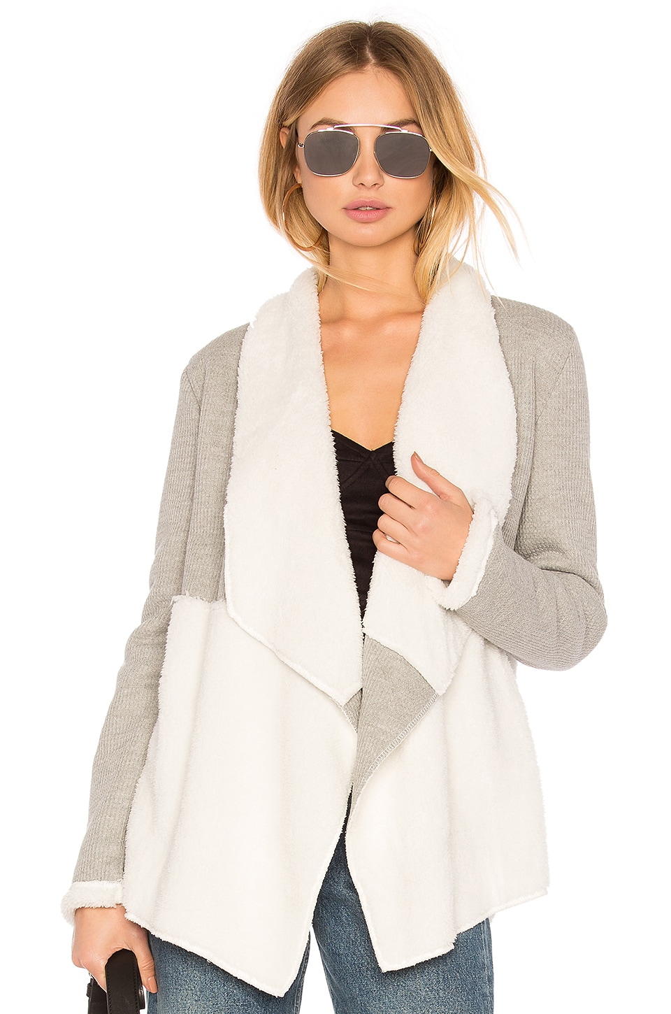 splendid waffle cardigan