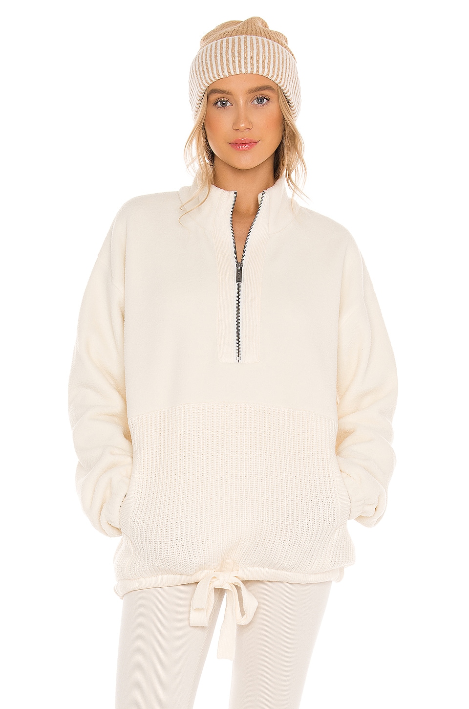 Splendid Boulder Half Zip in Cloud 