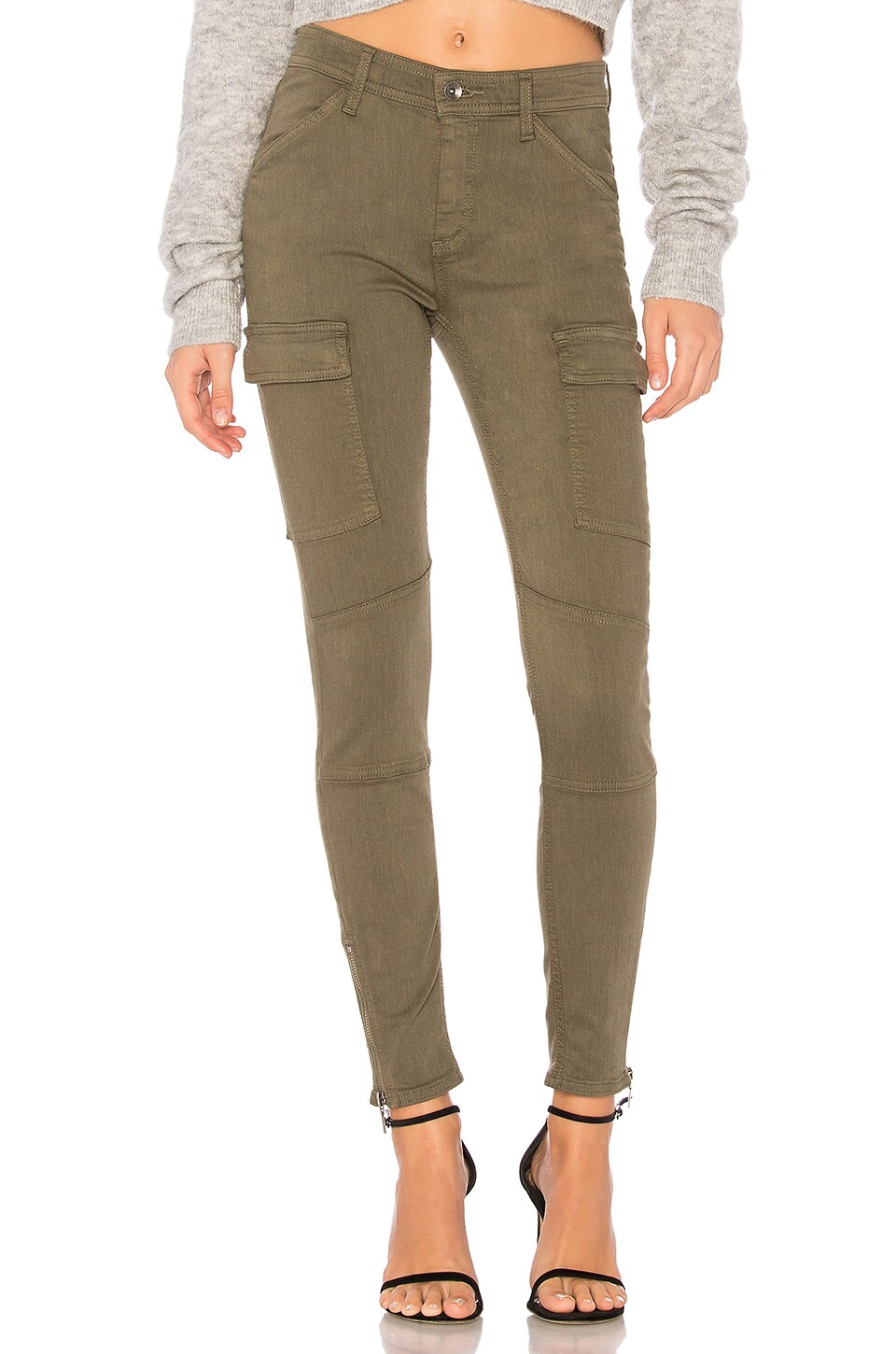 Splendid Twill Skinny Cargo in Fatigue