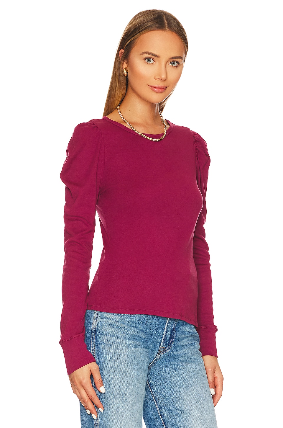 Splendid Top Splendid Ingrid Long Sleeve Top in Mulberry | REVOLVE