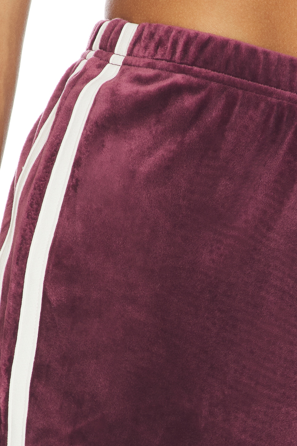 Splits59 Heritage Velour Short in Dark Cherry & White | REVOLVE