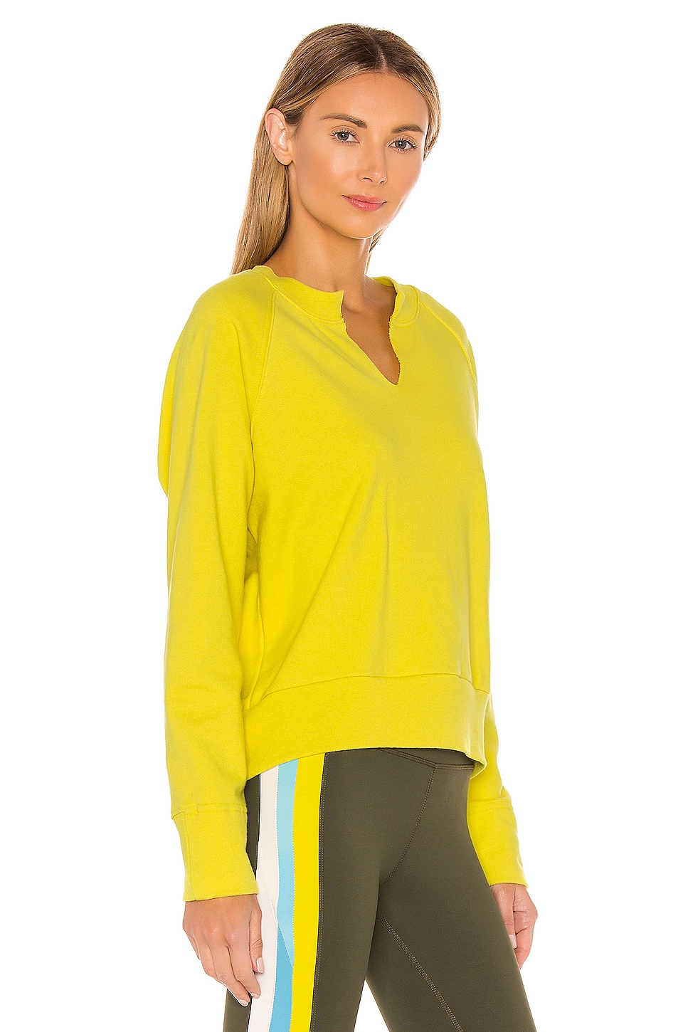 Splits59 Andi Sweatshirt in Yellow & Vintage White | REVOLVE