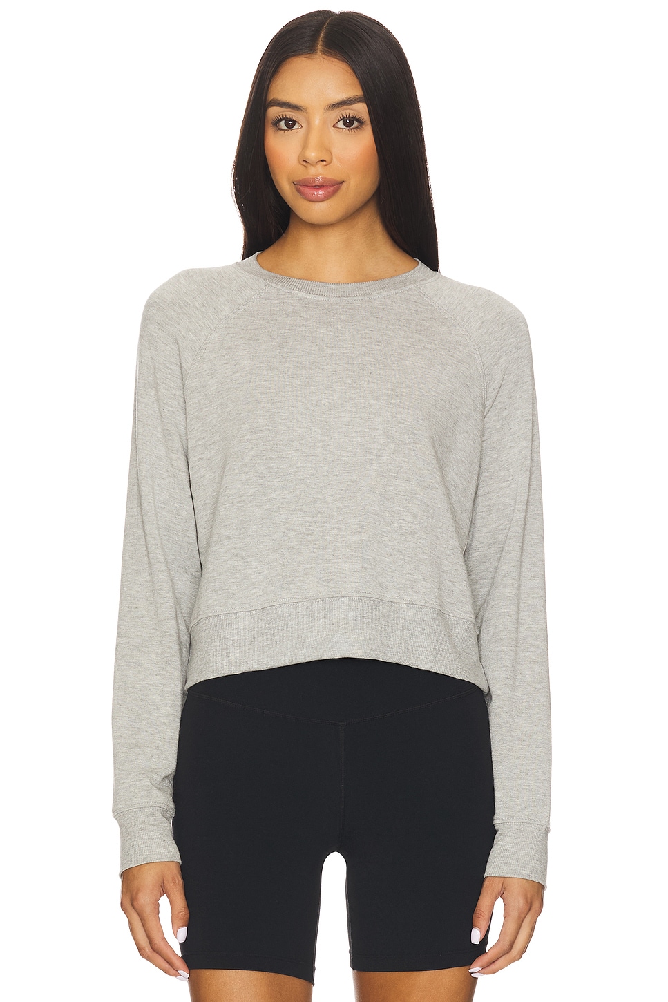 (取寄) スピリッツ 59 レディース ブルックス フリース ロング スリーブ スウェットシャツ Splits59 women Brooks Fleece Long Sleeve Sweatshirt Heather Grey Splits59 BROOKS スウェットシャツ - Heather Grey | REVOLVE