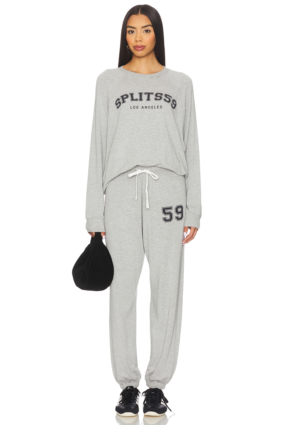 Splits59 Andie Oversized Fleece Varsity Graphic Sweatshirt in