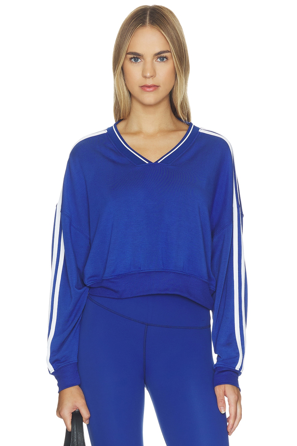Ellie Fleece V Neck Sweatshirt
