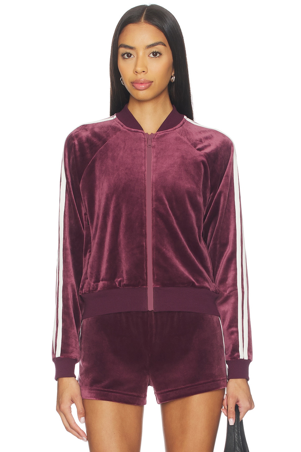 Heritage Velour Bomber Jacket - thumbnail 3