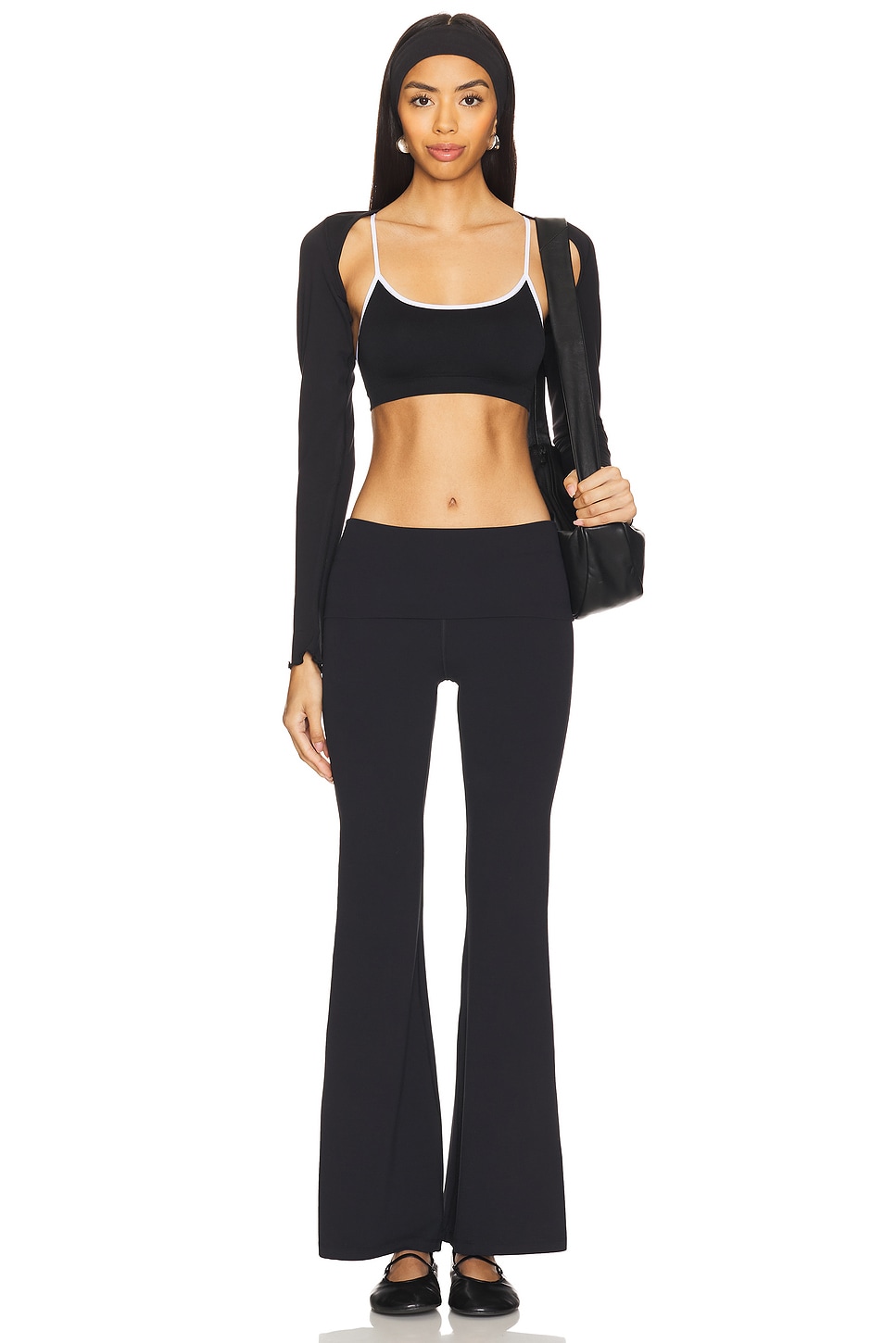 Raquel Airweight Fold Over Flare 32" Pant - Thumbnail 5