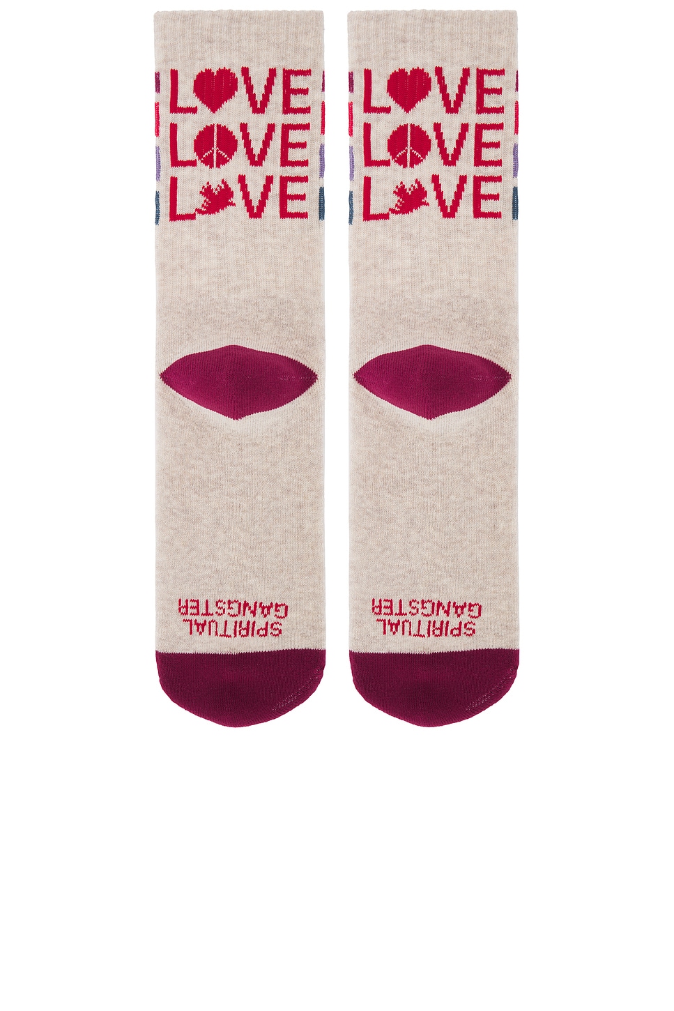 Love Stripe Crew Sock - Thumbnail 4