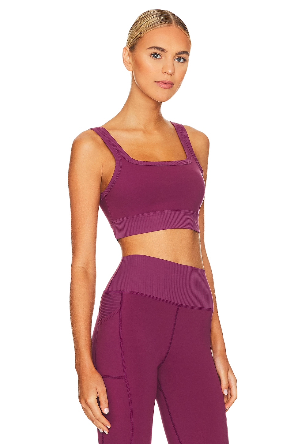 Spiritual Gangster Mindful Sports Bra in Wildberry