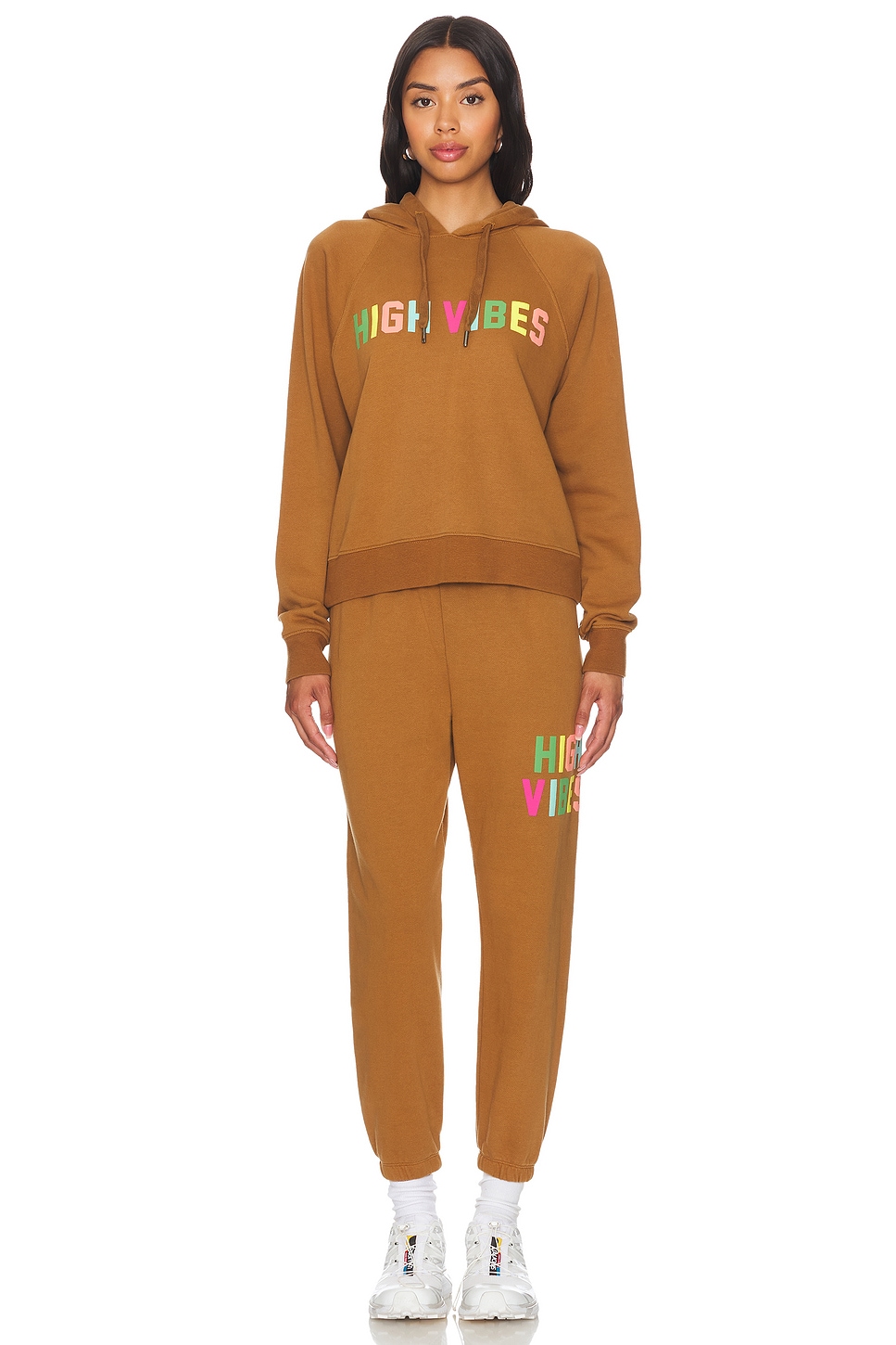 Spiritual Gangster High Vibes Harper Crop Hoodie in Dolce