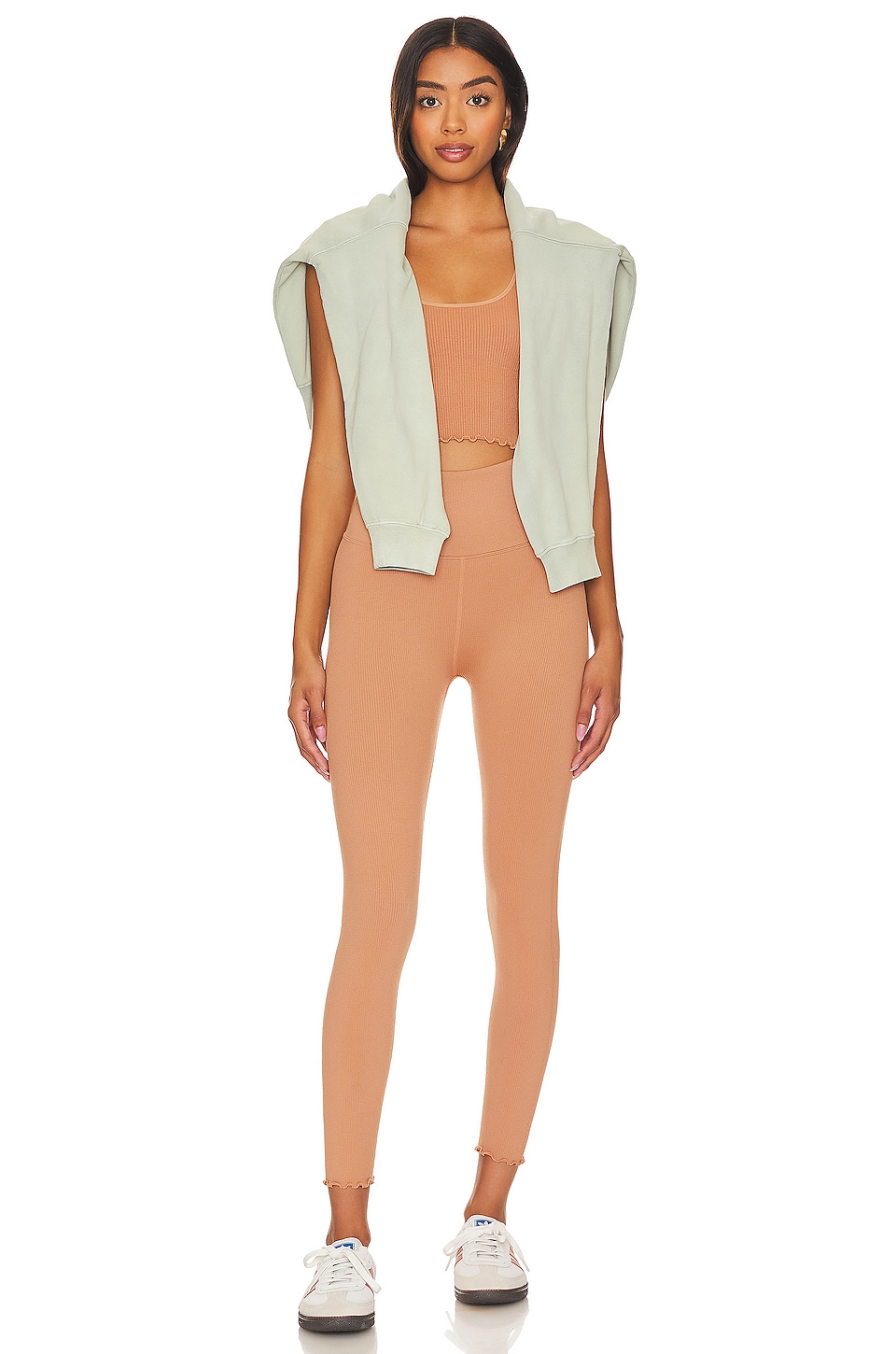Spiritual Gangster Love Sculpt Seamless 7/8 Ruffle Legging thumbnail