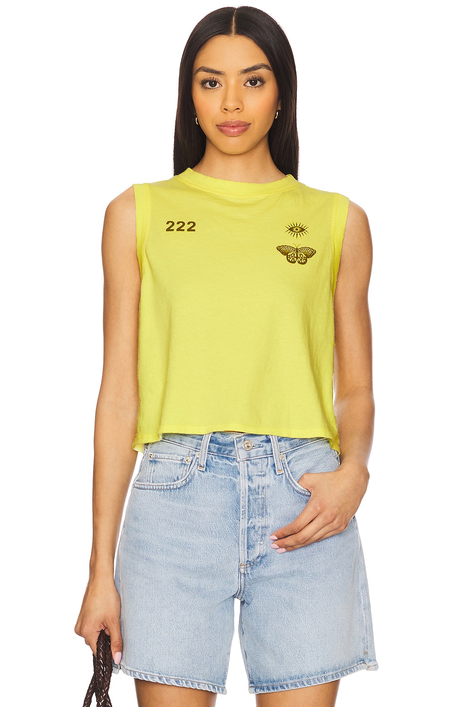 222 Nature Crawford Crop Tank Top