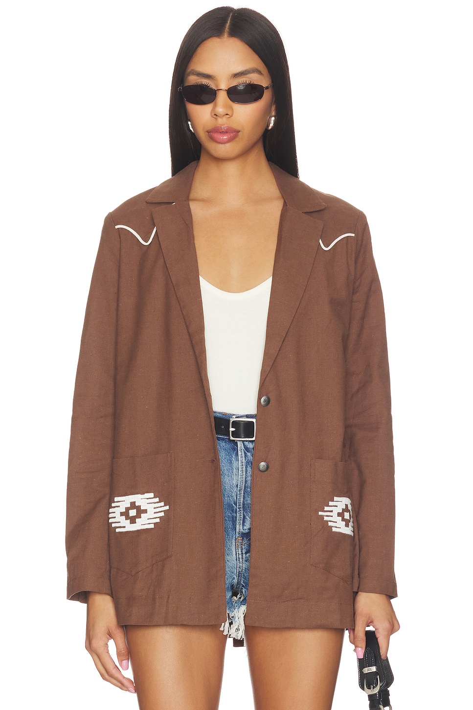 The Eleanor Relaxed Western Blazer - thumbnail 2