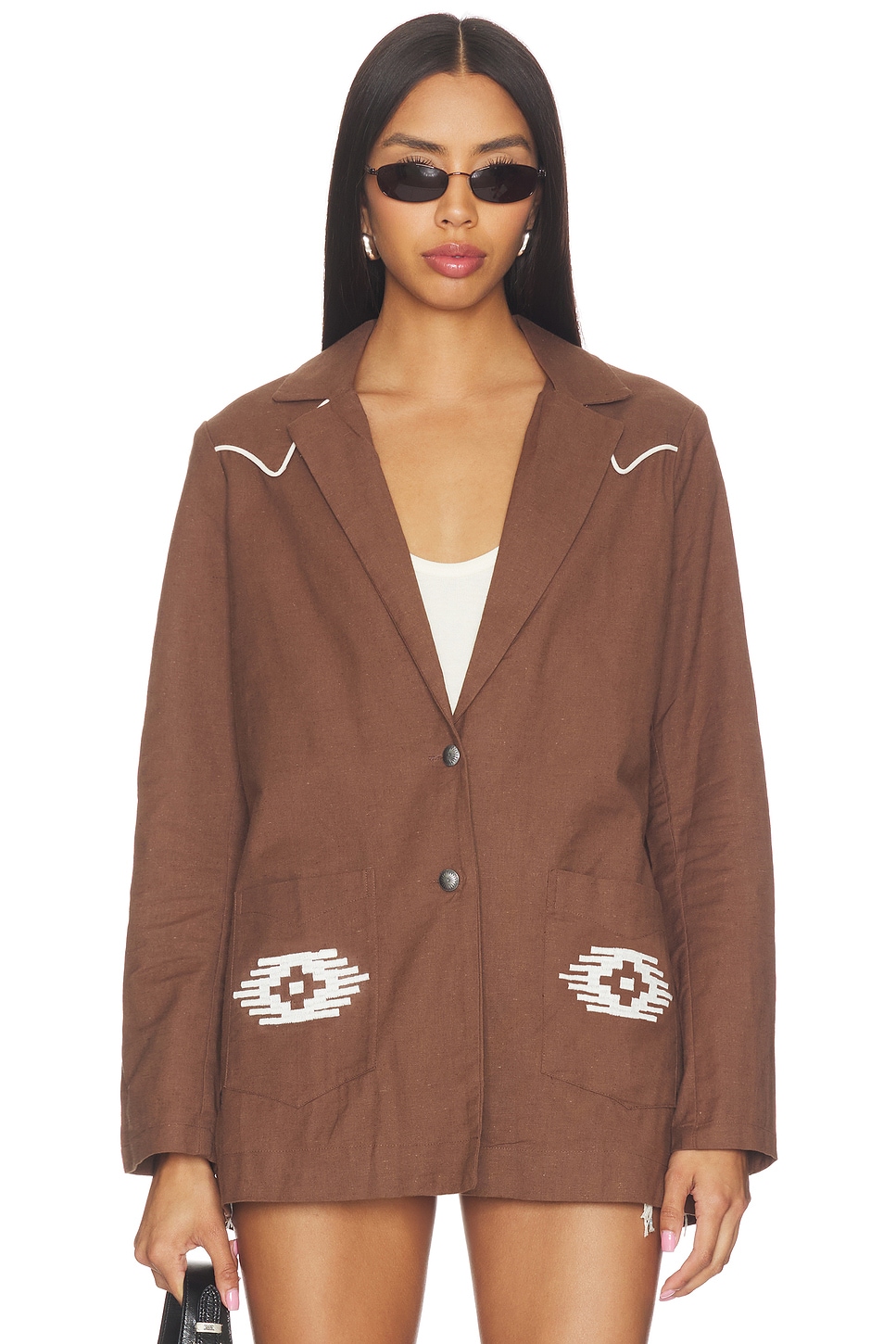 The Eleanor Relaxed Western Blazer - thumbnail 3