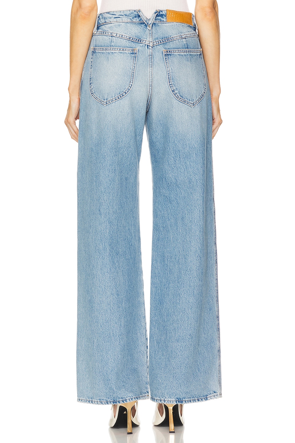 SPRWMN Mid Rise Wide Leg Jeans