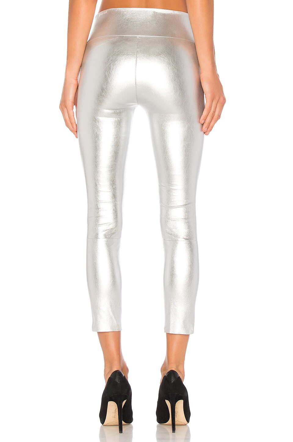 SPRWMN High Waist 3/4 Legging in Silver | REVOLVE