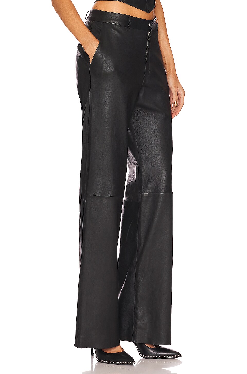 SPRWMN Baggy Lowrise Trousers in Black