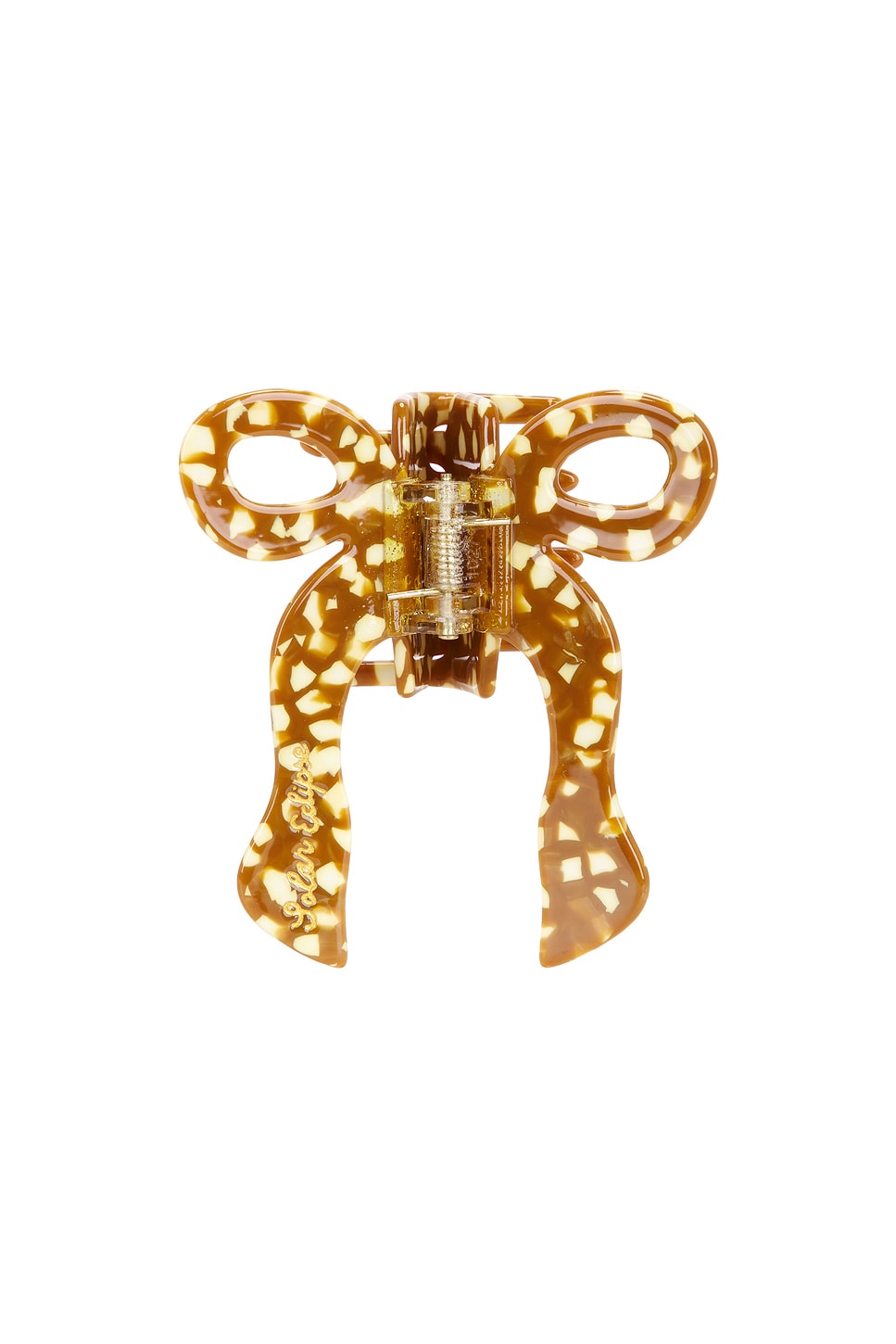 Hand-Painted Coquette Bow Claw Hair Clip - thumbnail 2