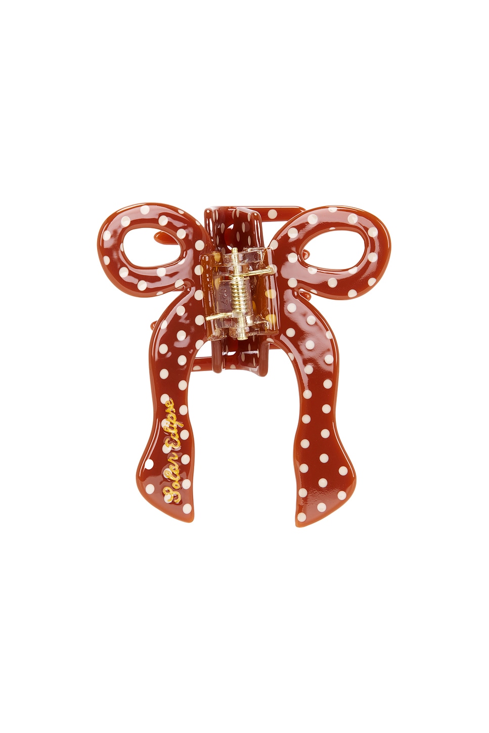 Hand-Painted Coquette Bow Claw Hair Clip - thumbnail 2