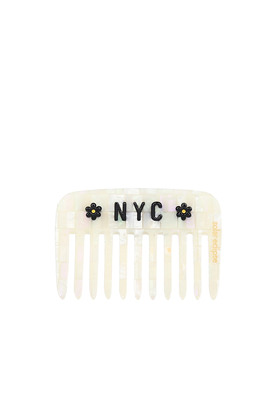 Hand-painted NYC Mosaic Pocket Comb - thumbnail 3
