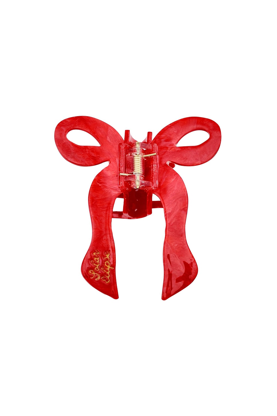 Hand-painted Coquette Bow Claw Hair Clip - thumbnail 2