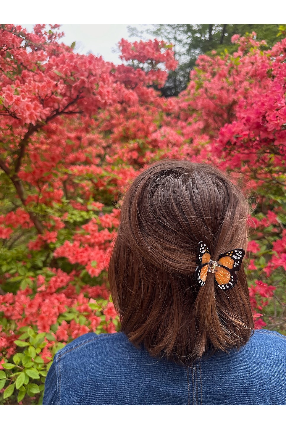 Hand-painted Mini Monarch Claw Hair Clip - thumbnail 3
