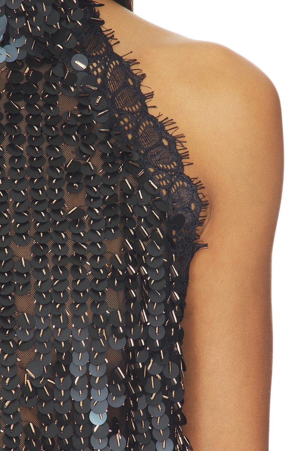 Darcy Sequin Embellished Lace Top, photo 3 of 5