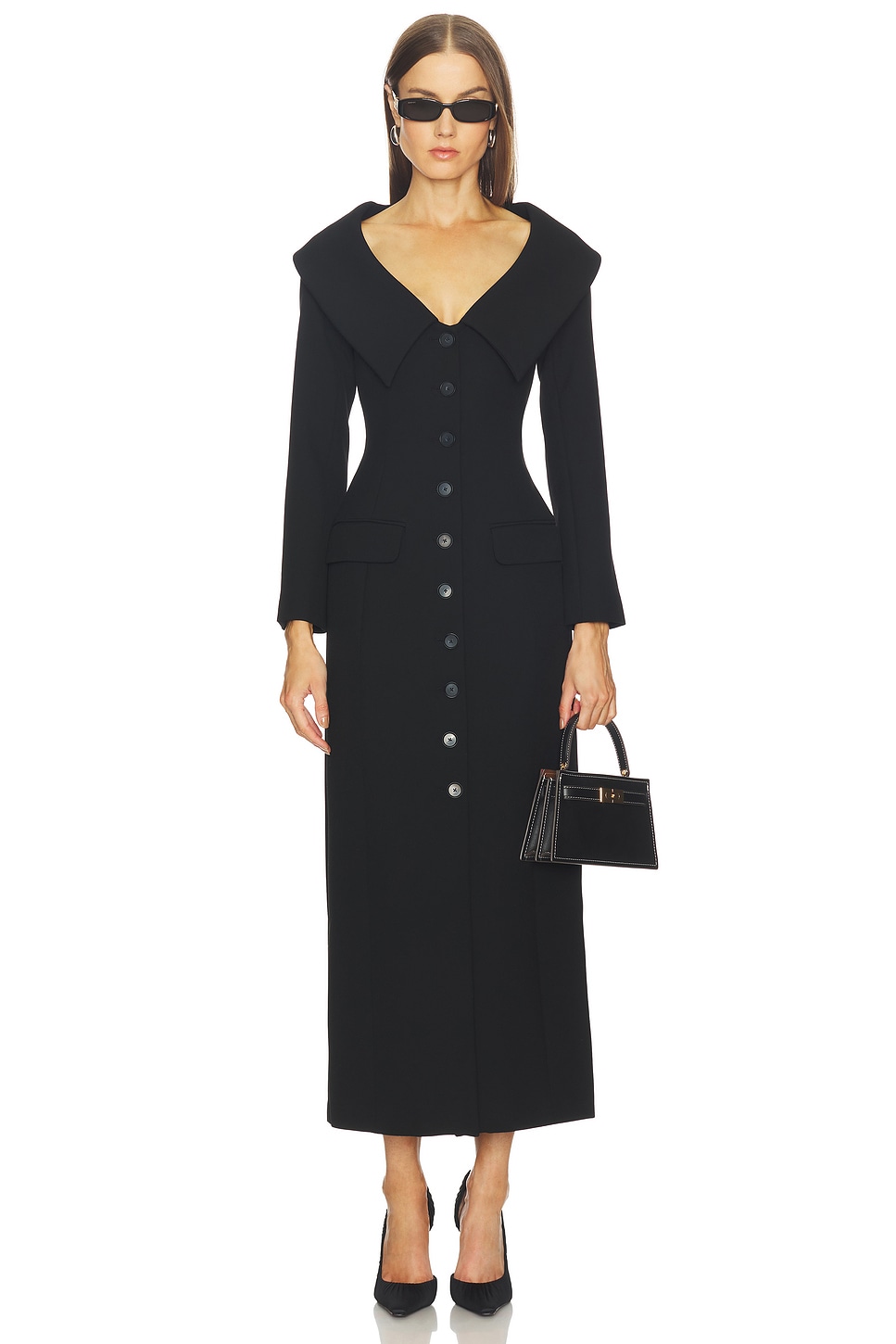 slim fit dress slacks Genevieve Halter Gown - Midnight | Dresses & Jumpsuits main image 1