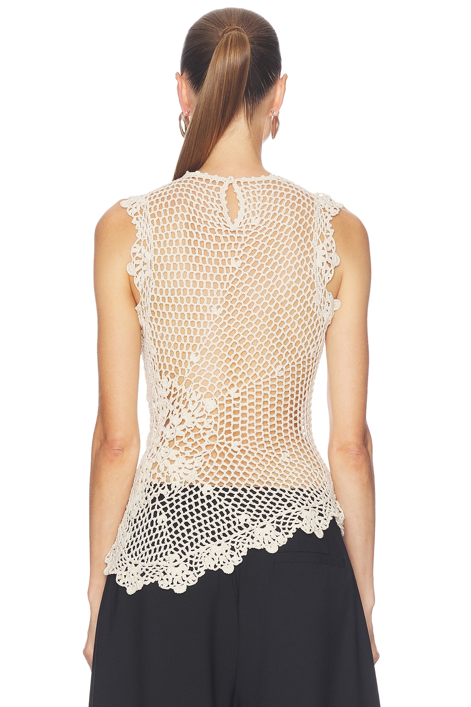 SRG Camdin Hand Crochet Asymmetric Top