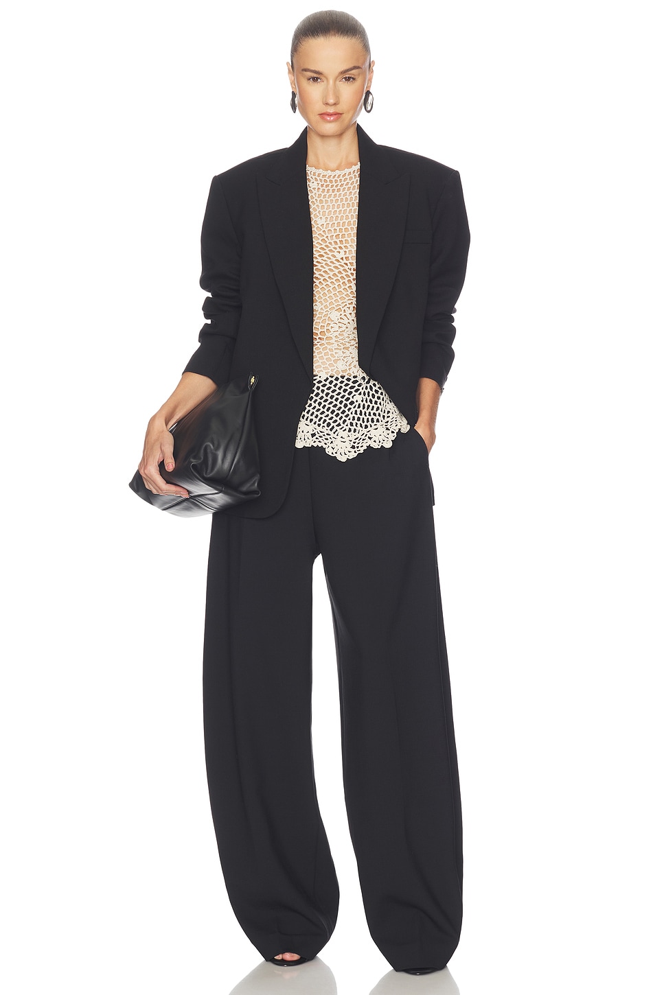 SRG Camdin Hand Crochet Asymmetric Top