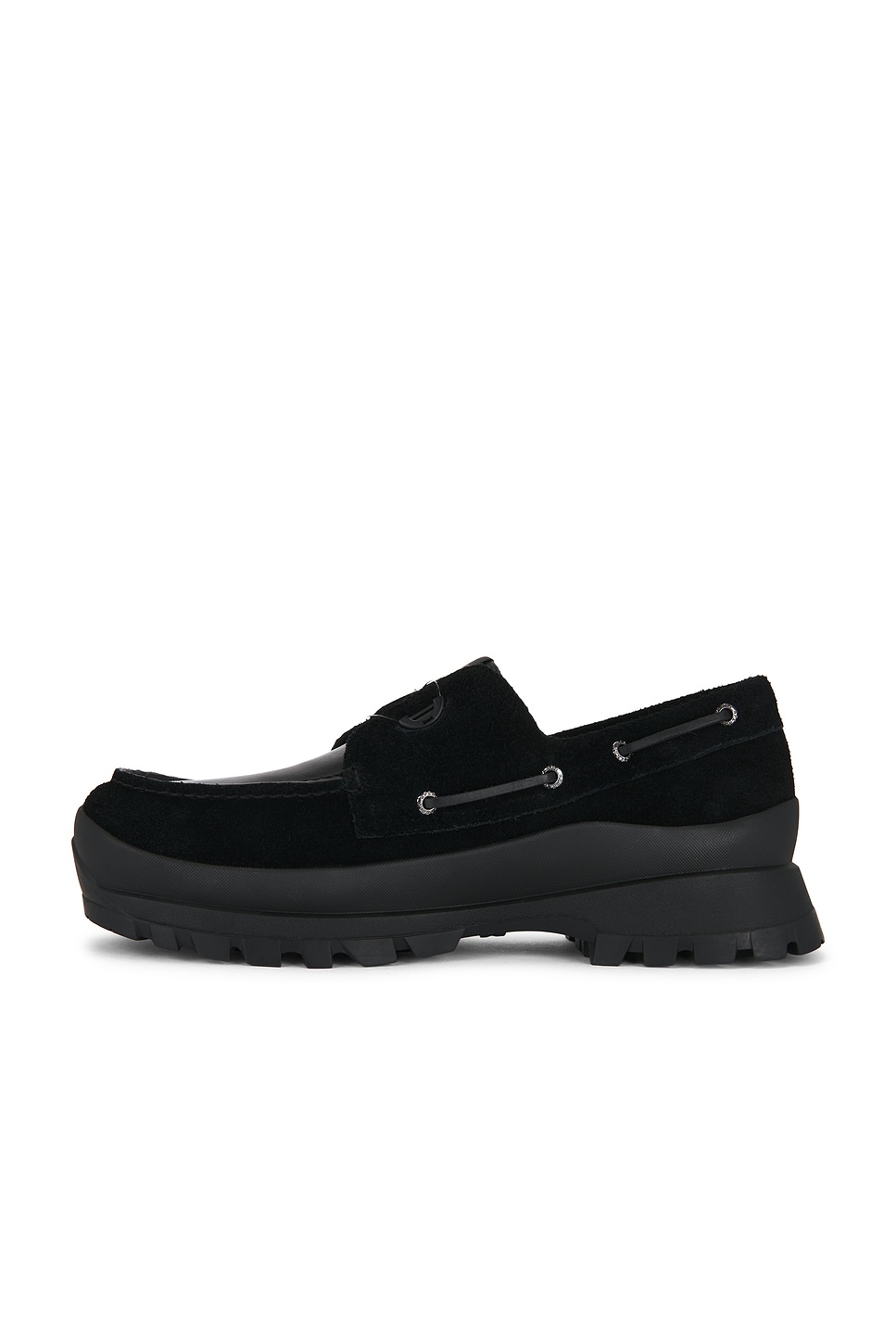 Sperry x Pleasures 3-Eye Vibram Turn-lock Lug Boat Loafer in Black