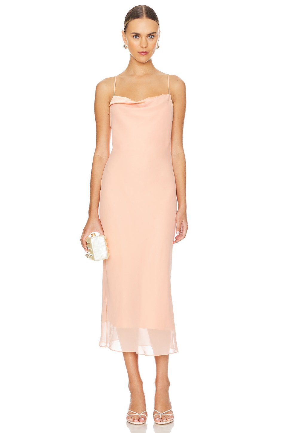 cantaloupe bridesmaid dresses Lady Corset Dress, in Cantaloupe Luxe Satin | Show Me Your Mumu