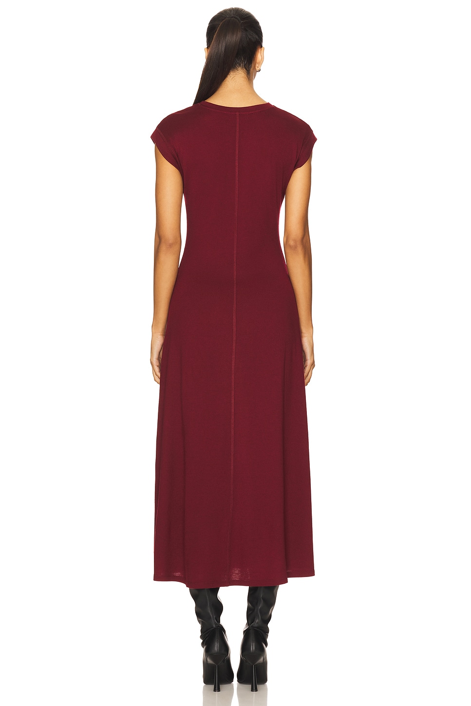 rue 21 burgundy dress Sofia Satin Drop Shoulder Floor Length Dress