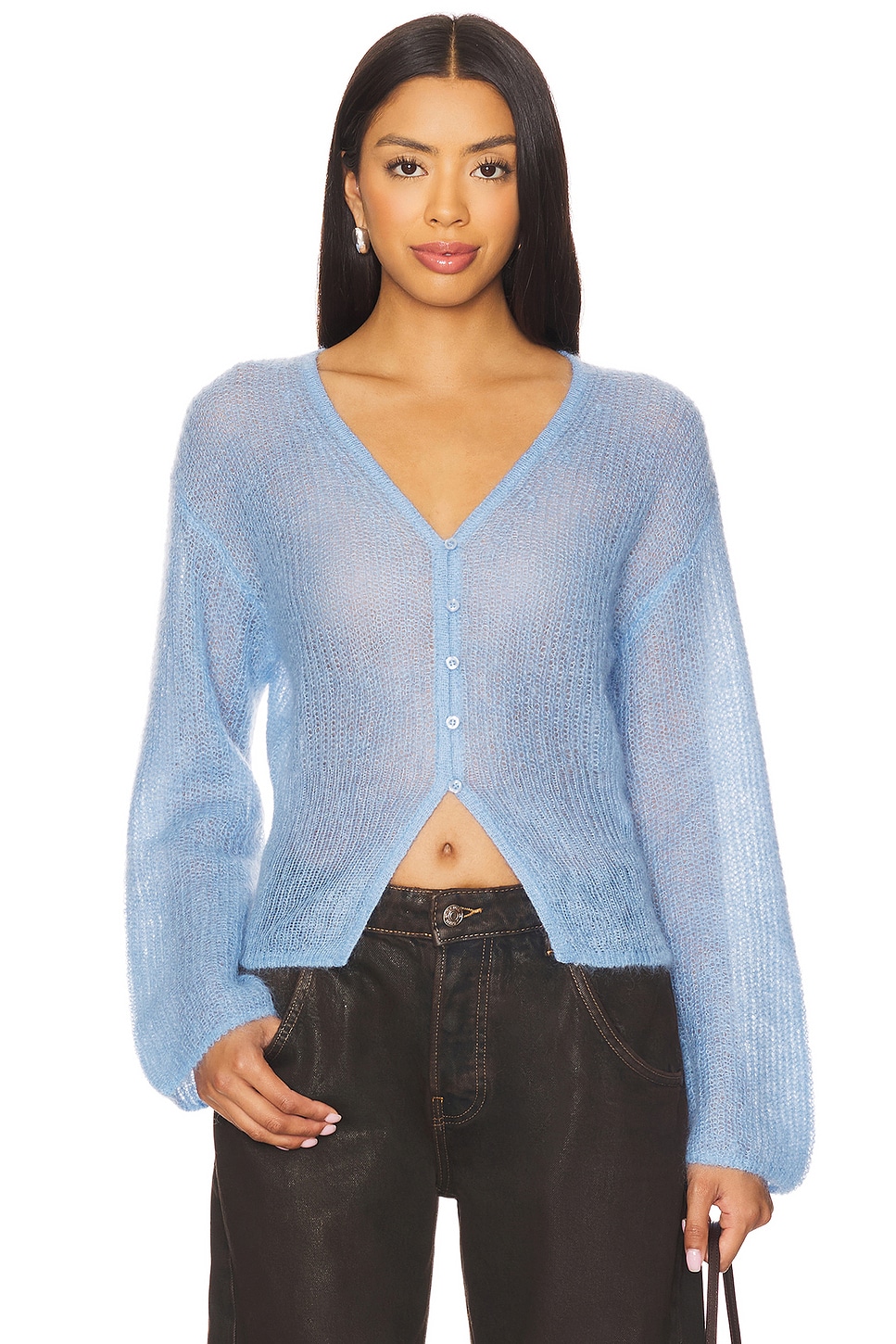 SAMSOE SAMSOE Sapoppie Cardigan in Della Robbia Blue | REVOLVE