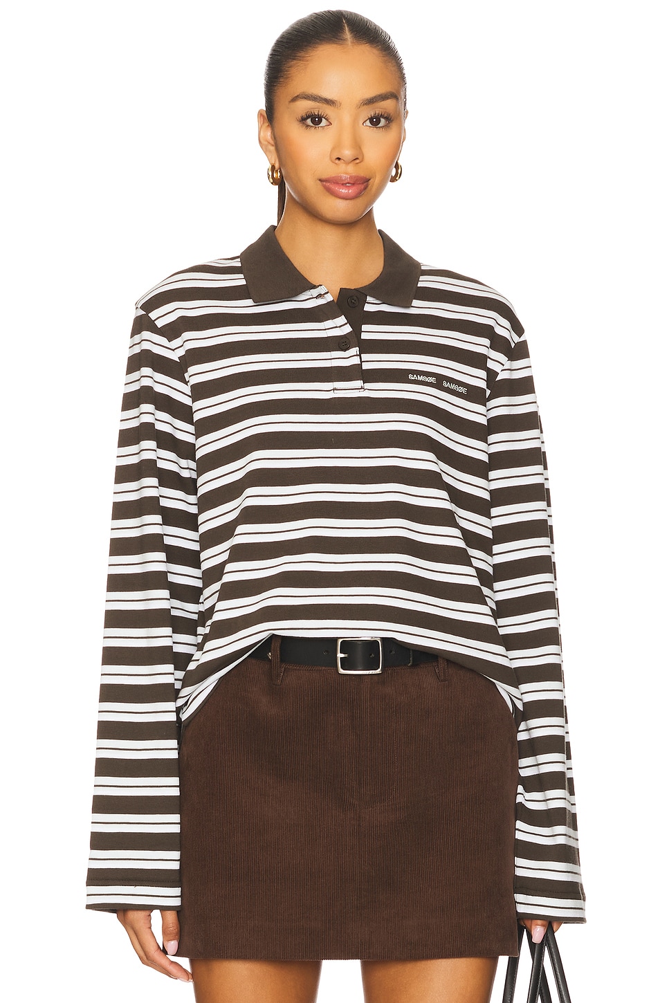 Sadover Longsleeve Polo Top