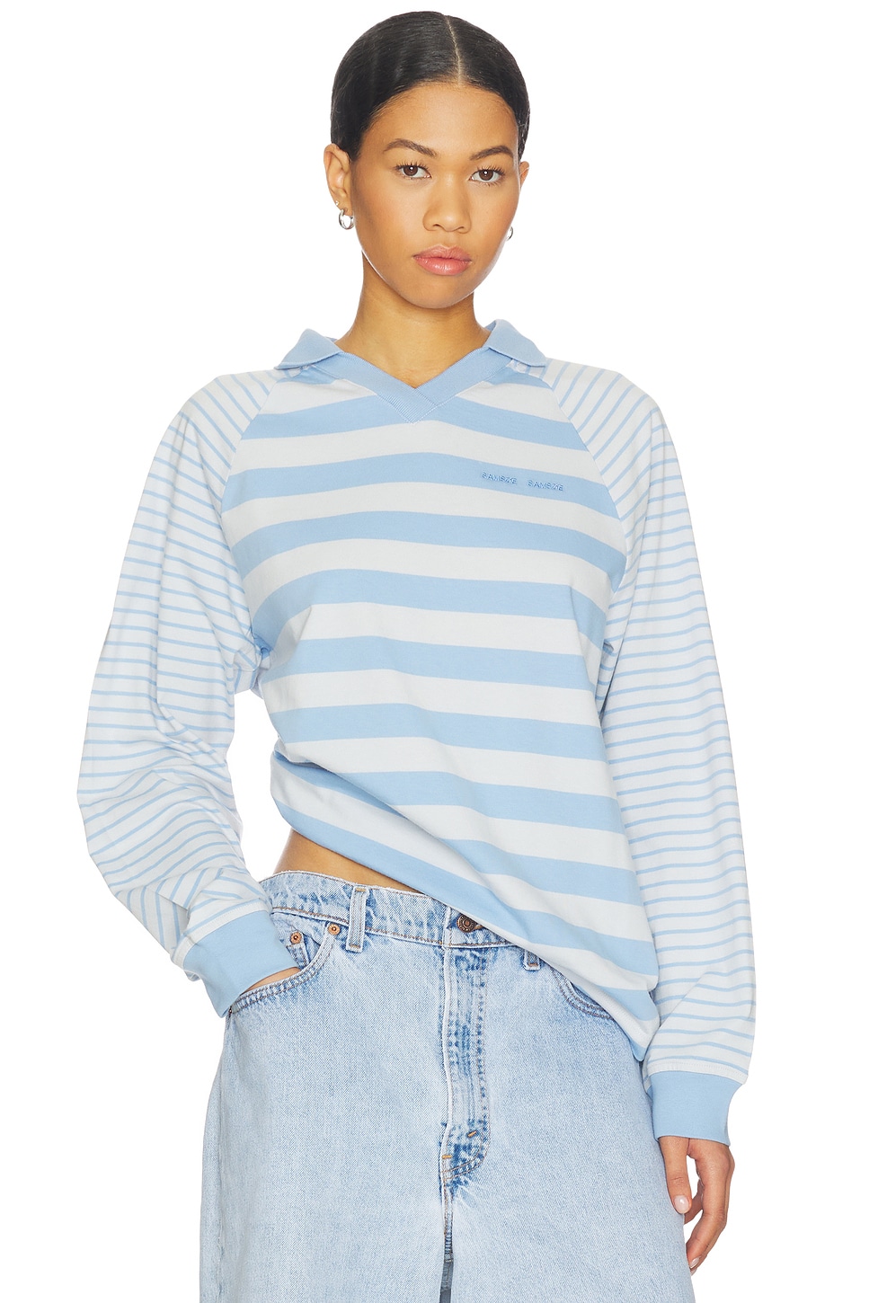 Saella Long Sleeve Polo