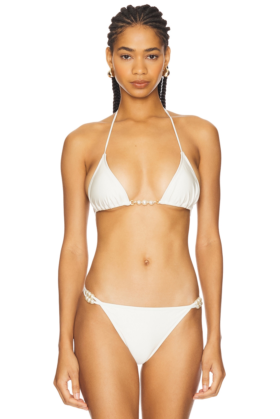 Shani Shemer Giselle Bikini Top in Cream | REVOLVE