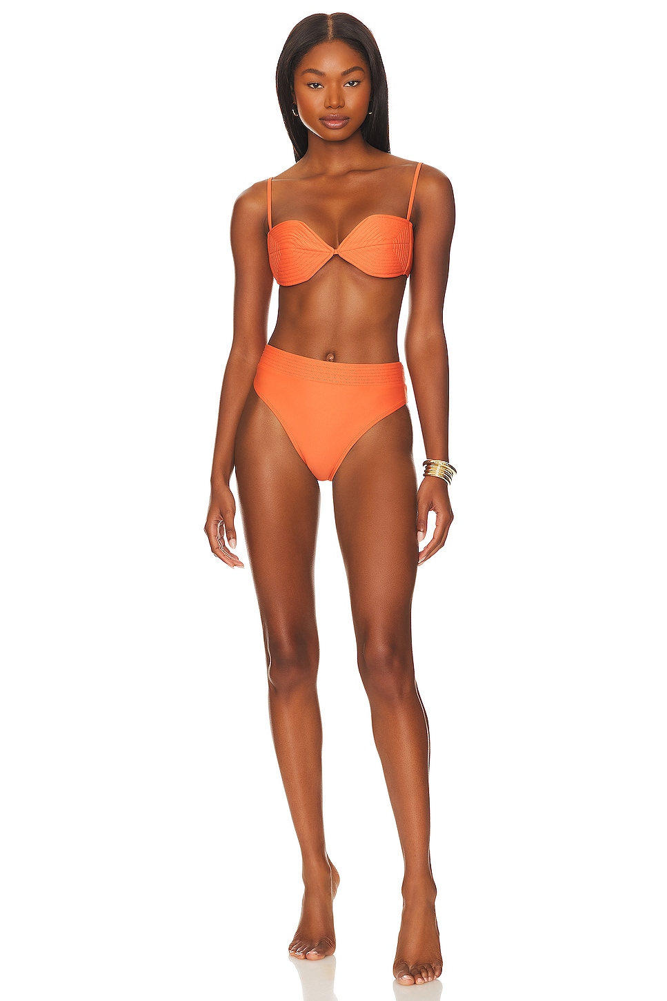 Burnt orange high waisted bikini on sale