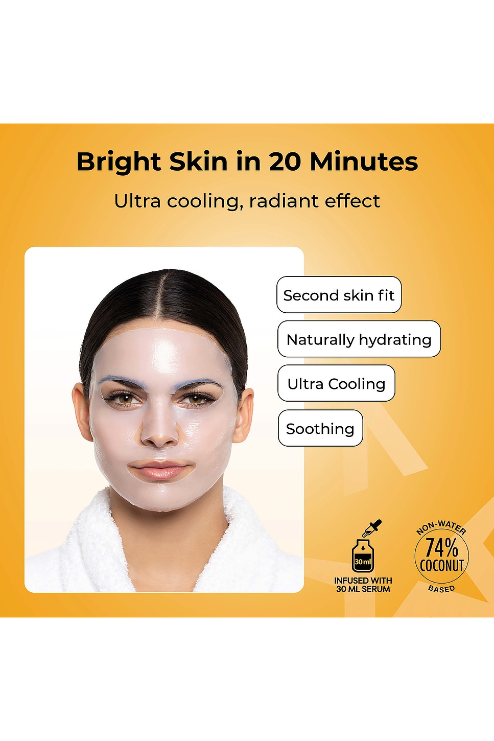 After Party Brightening Bio-Cellulose Second Skin Face Mask - thumbnail 3
